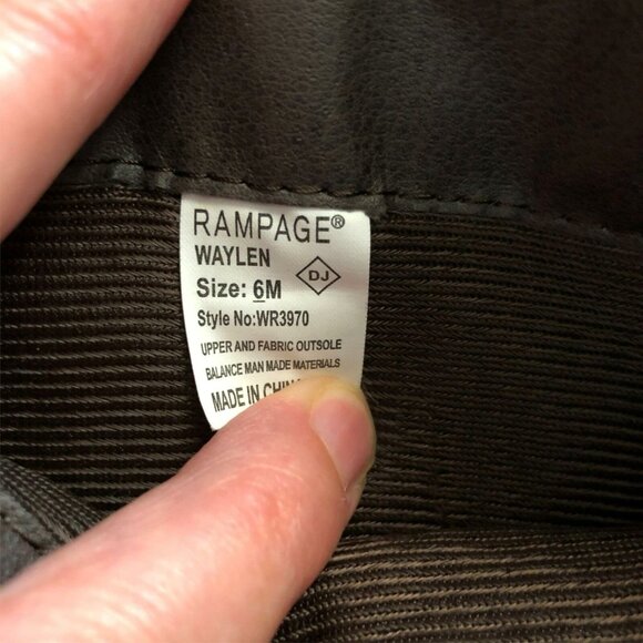 Rampage Waylen Womens Size 6 M Faux Leather Brown Western 14” Tall Boots - Picture 6 of 12